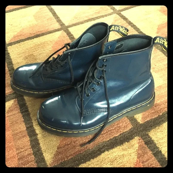Women's Blue Boots - Picture 1 of 4